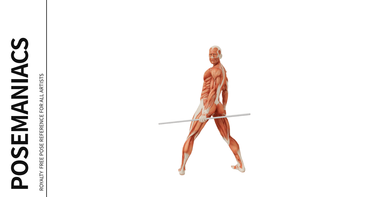 Pose 0000772, Female, Standing, Fighting, Twisting body, Twisting neck ...